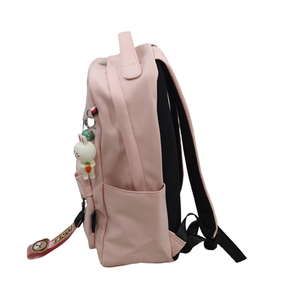 Teens Anime Cat Backpack with Keychains Cute Schoolbag & Travel Bag Clearance